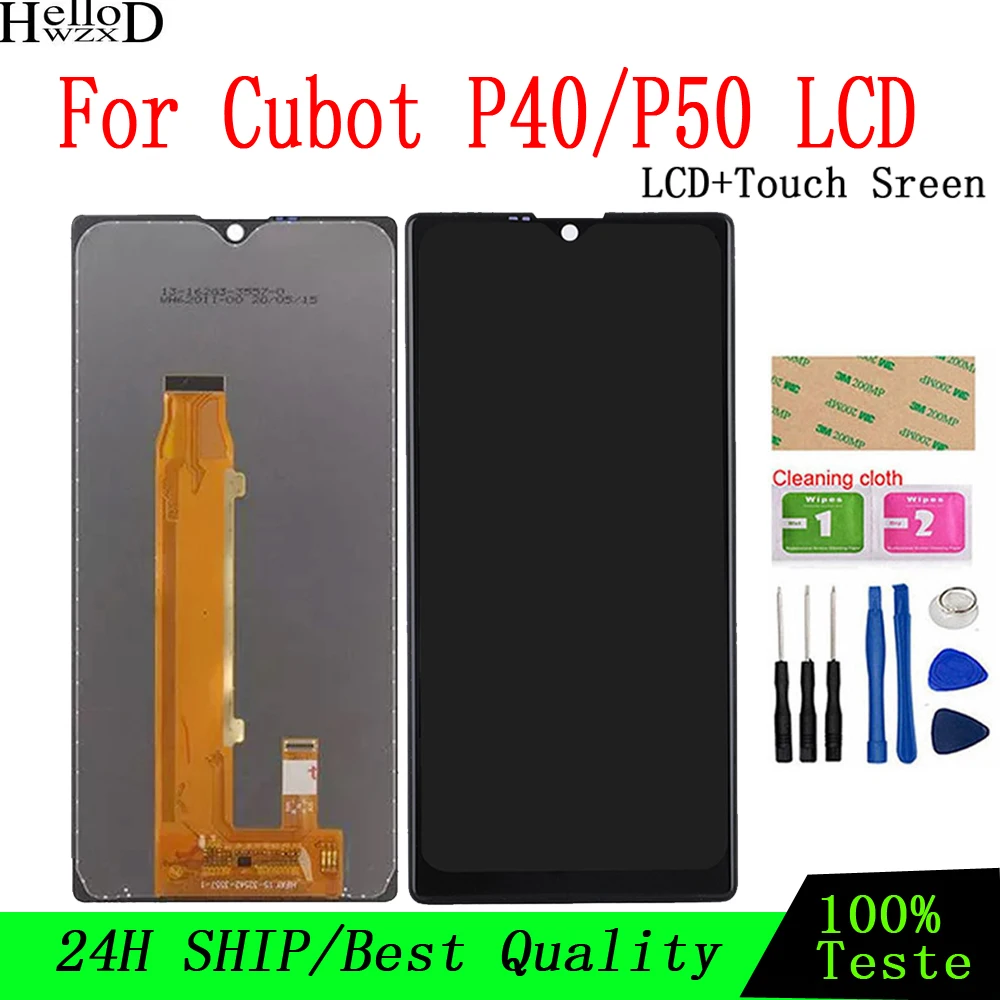 

6.2 inch For Cubot P40 LCD Display And Touch Screen Assembly Replacement For Cubot P50 LCD Display + tools