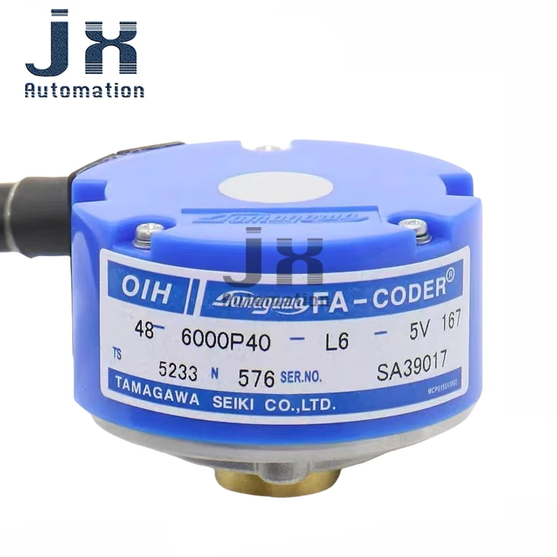 6000P/R Incremental Rotary Encoder DC5V Outer Diameter 48mm Inner Diameter 8mm Yongda and Hitachi Elevator Encoder TS5233N576