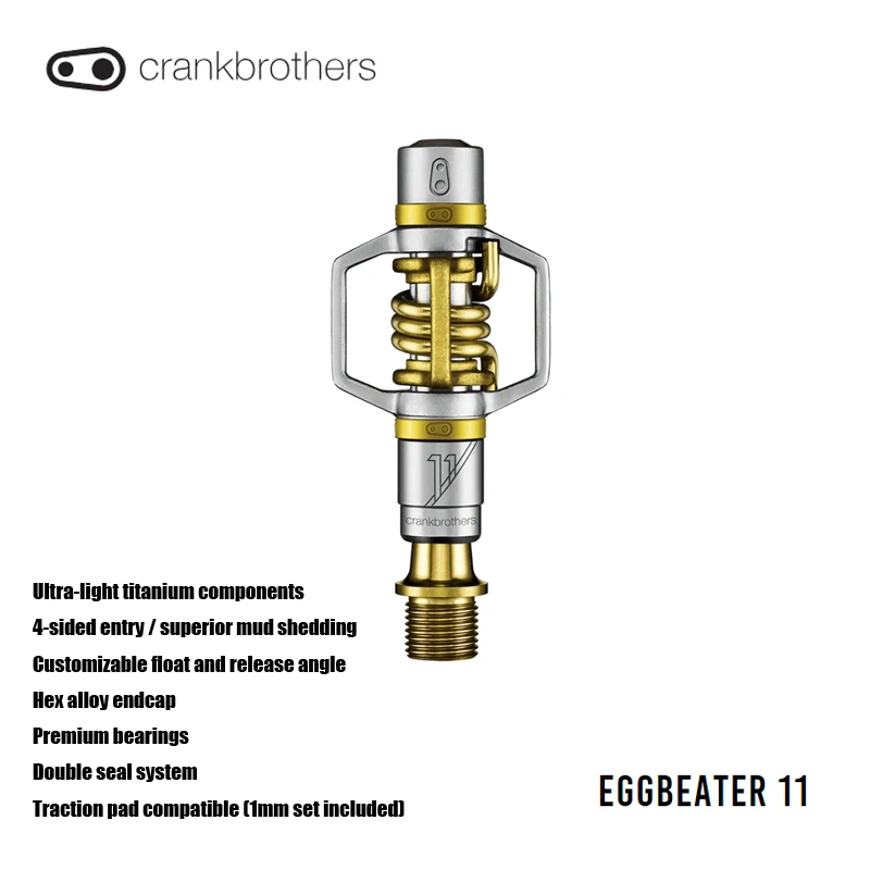 CRANKBROTHERS EGGBEATER 11 Ultra-light titanium components 4-sided entry / superior mud shedding Double seal system