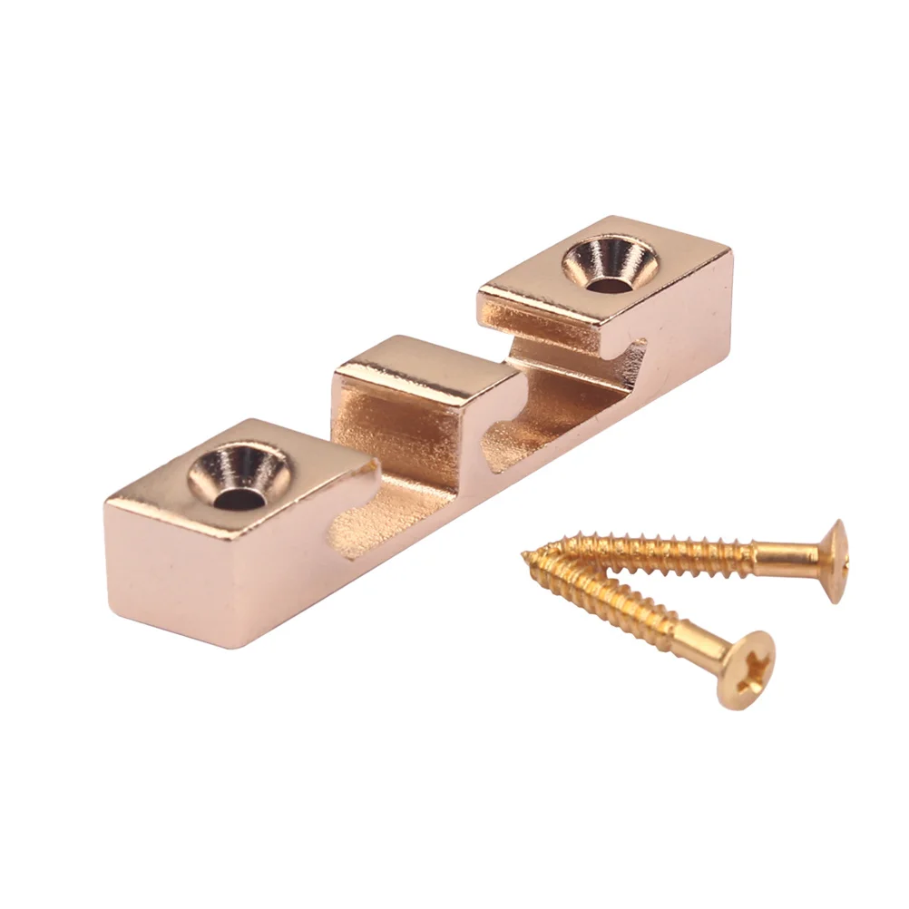 

3 String Bass Retainer Zinc Alloy Material Durable Lightweight High Strength Tone Sustain Playability Black String Retainer