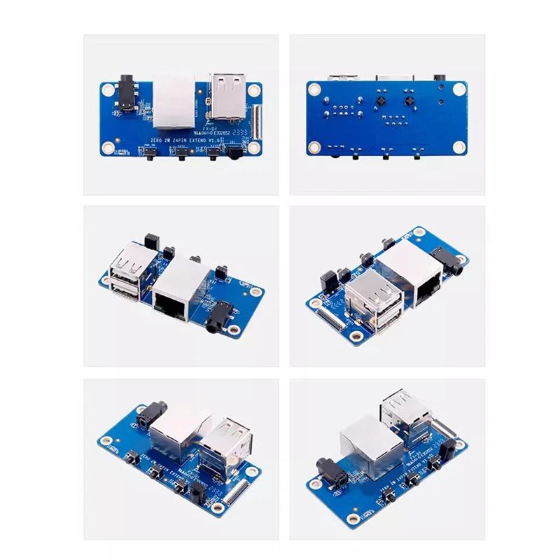 Para orange pi zero 2 w placa de interface placa de expansão 100m porta de rede + usb 2.0 + interface analógica de áudio e vídeo