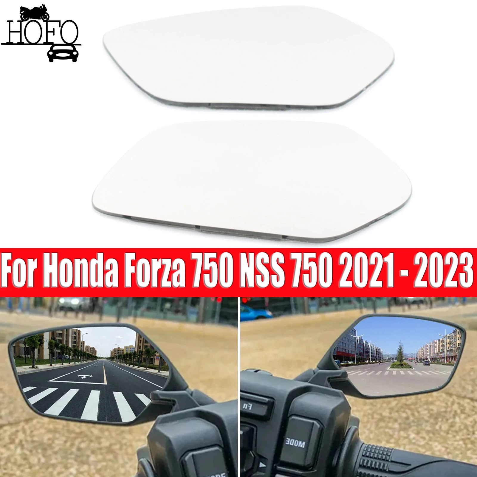 

1pair Convex Mirror Lenses For Honda Forza 750 NSS 750 2021 - 2023 Glass Lenses