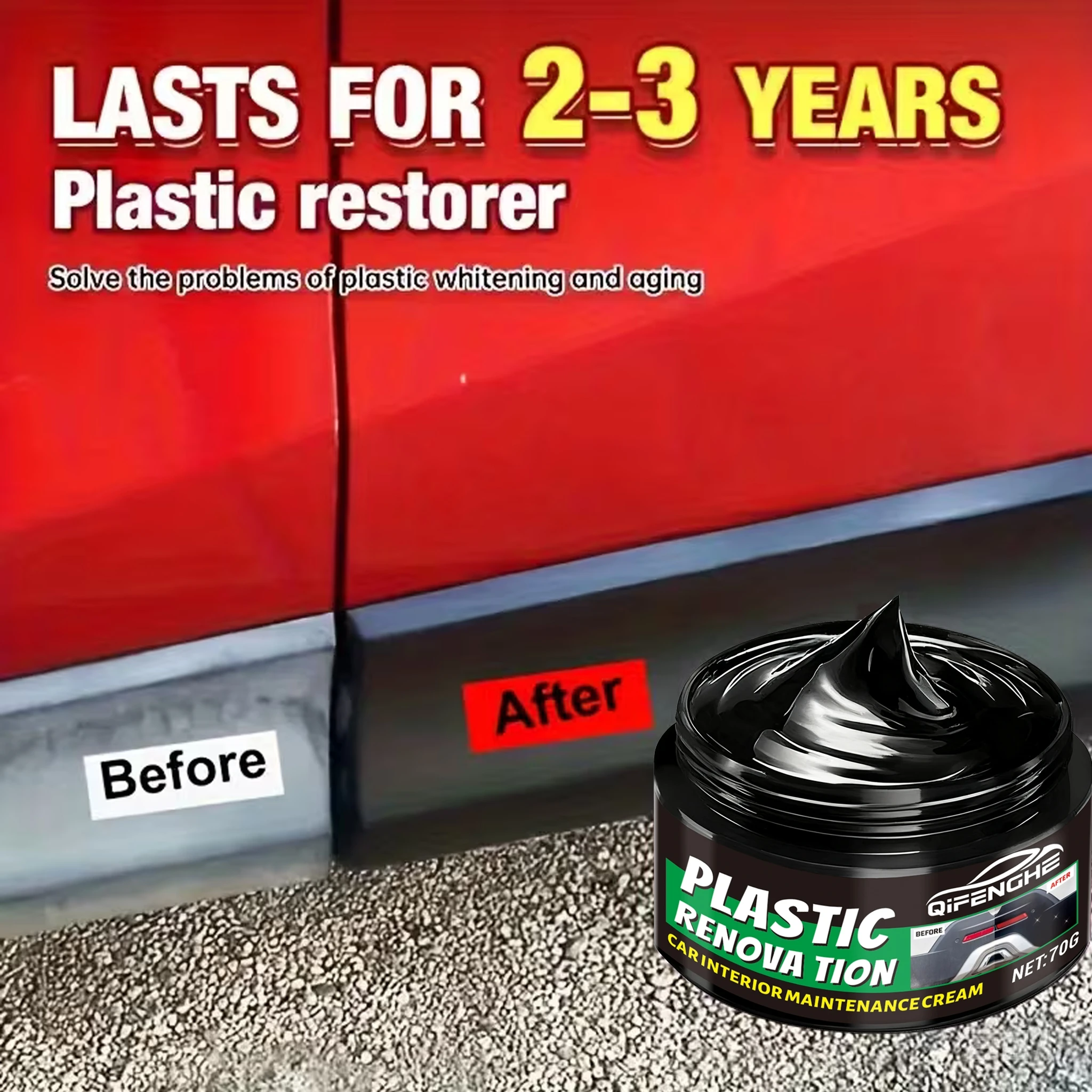 Car Interior Repair Wax - All-in-One PVC & Plastic Care Wax for Dashboard, Seat, Central Control, Tires, Car Seat Covers & PVC