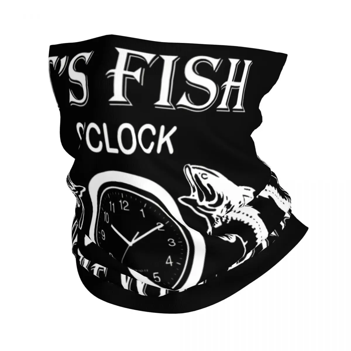 Groovy It's Fish o'Clock Somewhere Bandana Neck Gaiter Motocross Wrap Scarf Multi-use Cycling Riding Unisex Adult Washable