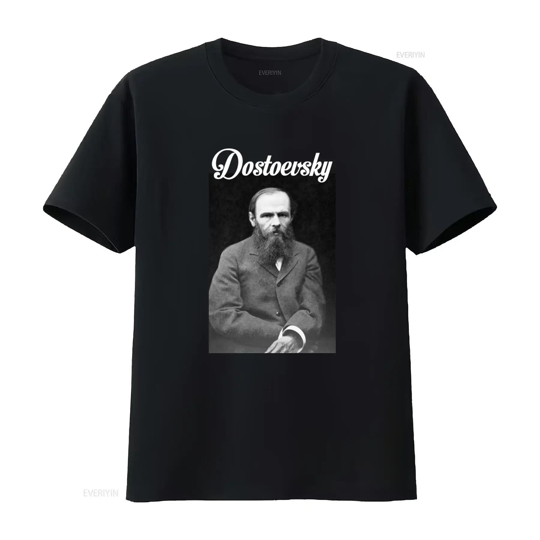 Fyodor Dostoevsky T shirt Brothers Karamazov Author Classic Literature Inspired Fashion vintage Washed streetwear homme