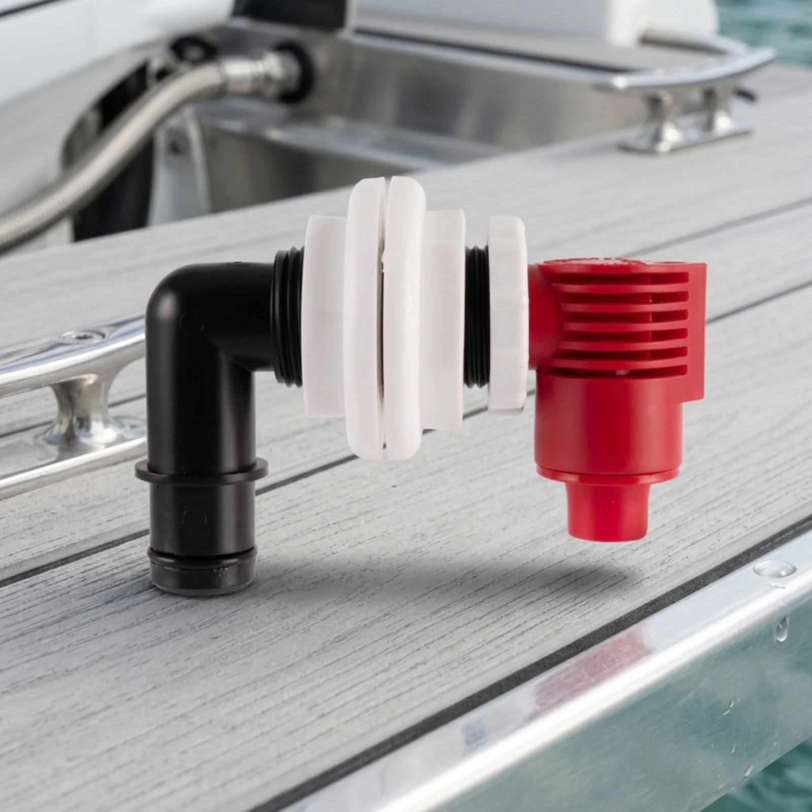 L-Shaped Live Tank Valve Marine Live Tank Valve with Elbow Inlet Slim Long-Lasting for Anglers