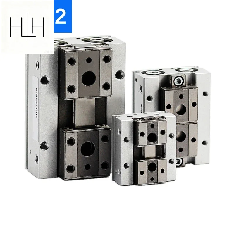 HLH MHF2-8D MHF2-10D MHF2-12D MHF2-16D MHF2-20D Low Profile Air Parallel Gripper Force Pneumatic Cylinder Pneumatic Gripper
