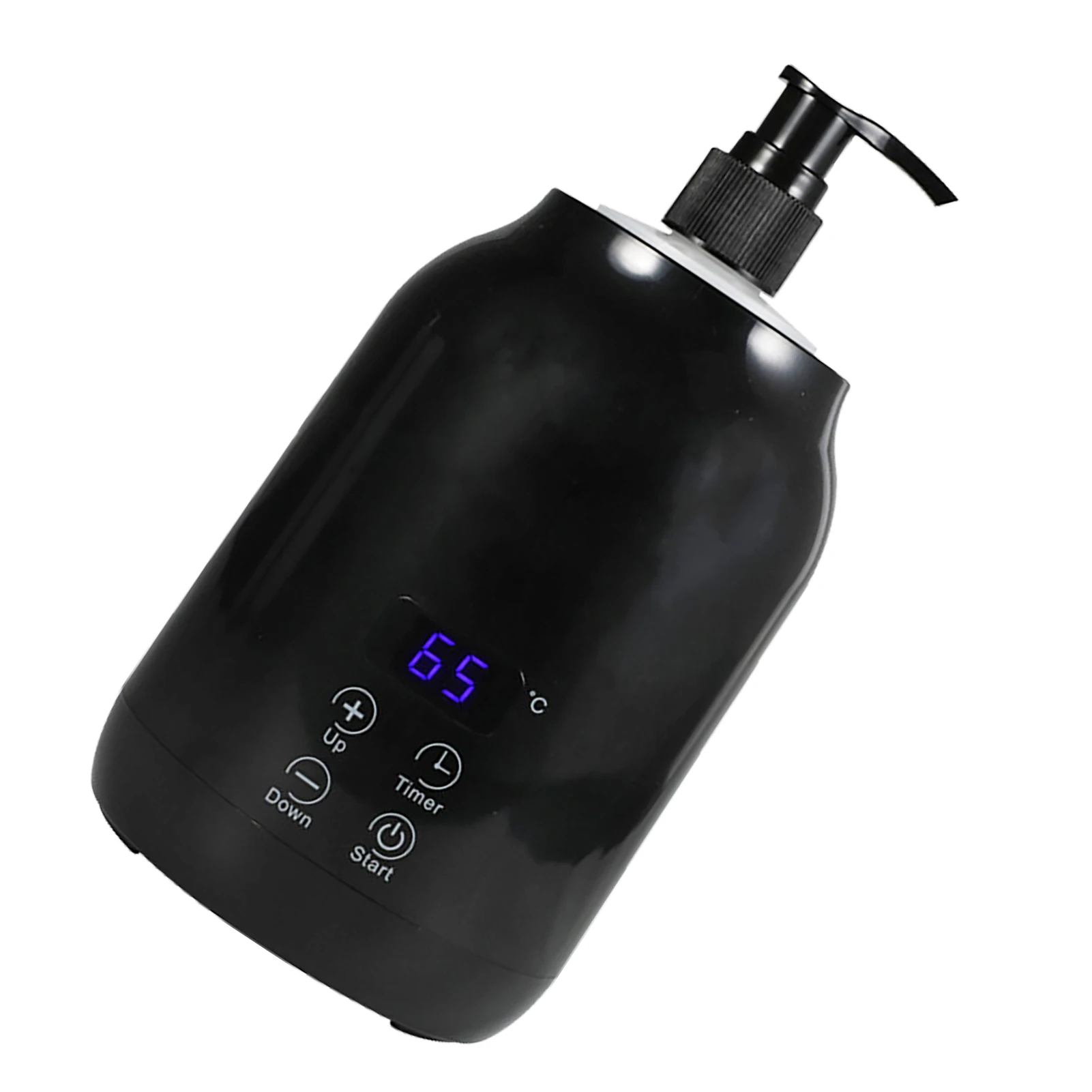 Massage Oil Warmer LED Display Touch Control Temperature Adjustable Body Lotion Warmer for Salon Shops Massage Oil Bottle Warmer