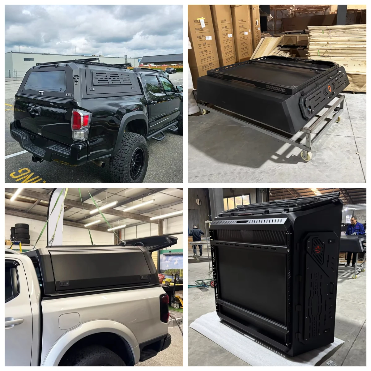 

Custom Fit Steel/Aluminum Alloy Hardtop Pickup Truck Canopy Camper Shell 4x4 for Pickup Hilux Tacoma Tundra Ranger