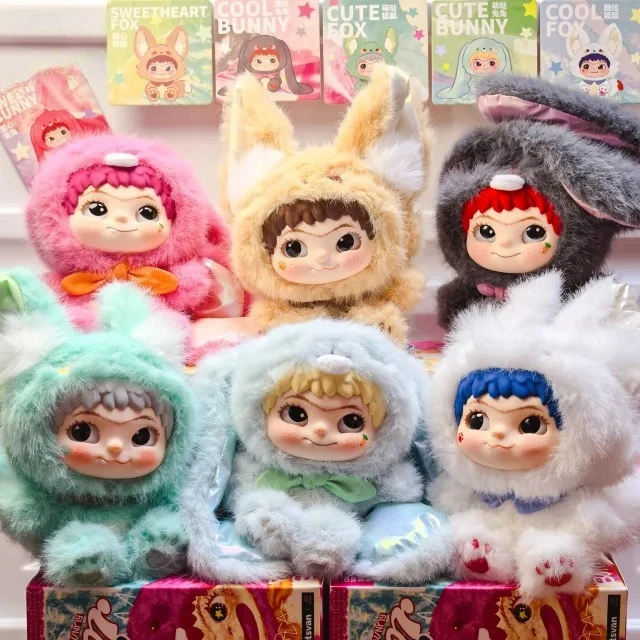 Wakuku Fox & Bunny Trickor Treat Sereis Blind Box Wakuku V2 Плюшевая кукла Mystery Box Fox Bunny Аниме Кукла Сюрприз Сумка Брелок Игрушка