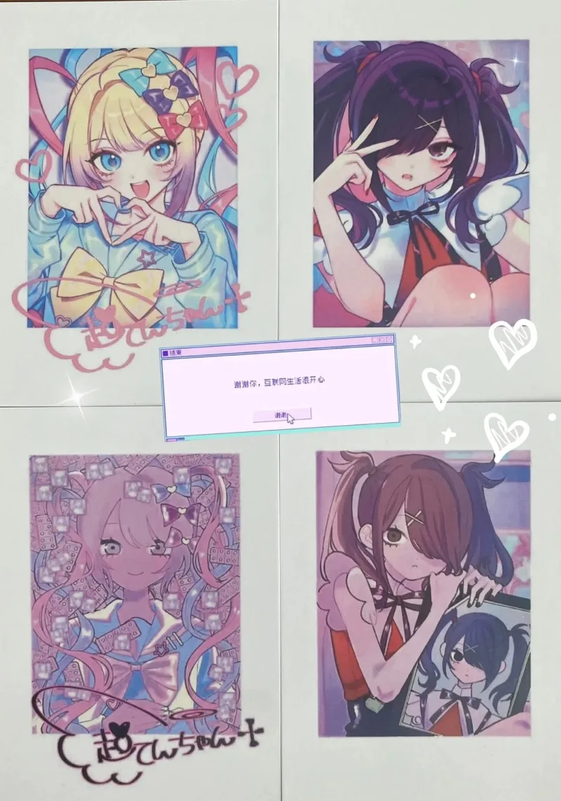 NEEDY GIRL OVERDOSE Anime Stickers Rain KAnge Student Message Collection Kids Friends Gift Waterproof Diy Hand Account Postcard