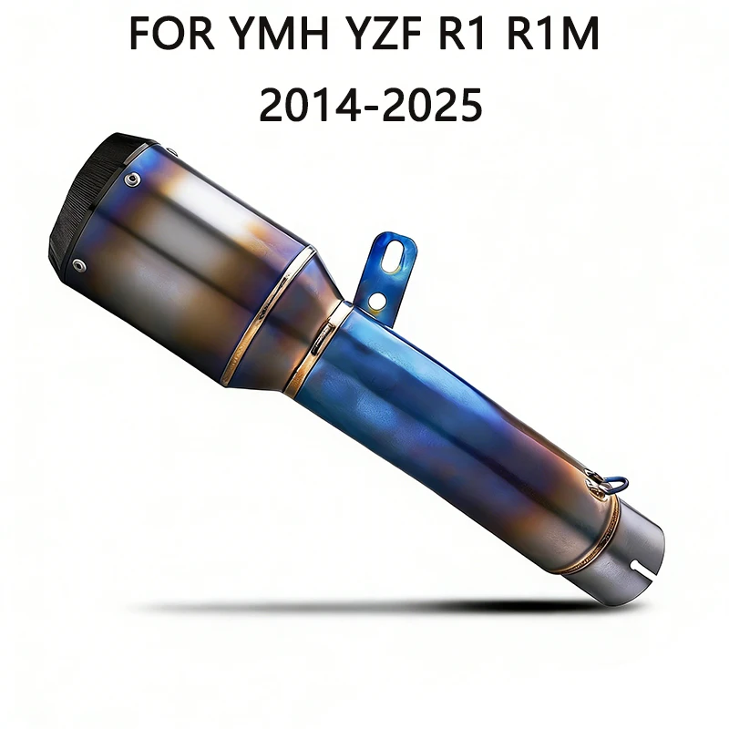 

MT-10 YZF-R1 Motorcycle Exhaust Racing Austin Racing Ti Alloy 60mm Muffler for 2014-2025 Models R1 R1M
