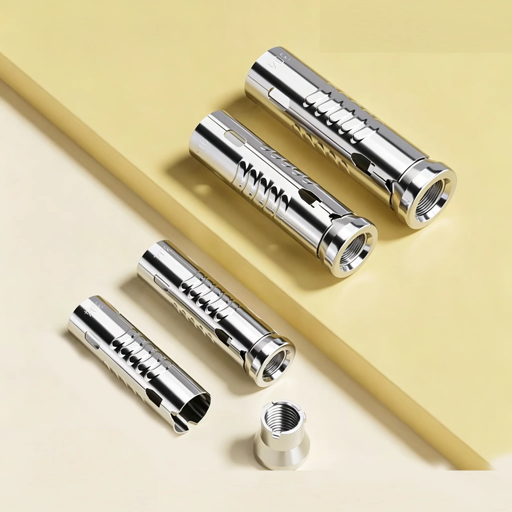 304 Stainless Steel M6-M12 Fish Scale Tube 3-in-1 Expansion Bolt Integrated Wall Gecko Concrete Anchor Screw