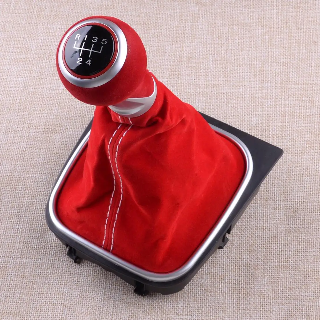 5-скоростная ручная ручная передняя консоль, ручка переключения передач, чехол, подходит для VW Jetta Golf MK5 MK6 GTI GTD R32 1K0711113CG 5K0711113E