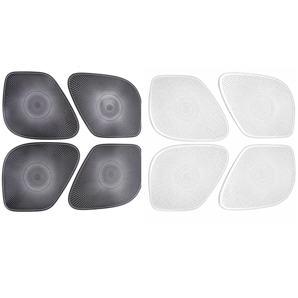 4pcs Car Inner Door Audio Speaker Loudspeaker Frame Horn Cover Trim Sticker for Kia Stinger 2018 2019 2020 2021 2022 2023