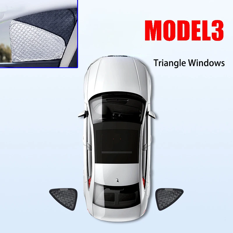 Voor Tesla Model 3 Y Juniper Highland 2025-2020 Verbeterde Zonnescherm Zijruit Schaduw Cover Voorruit Zonneklep Privacy camping