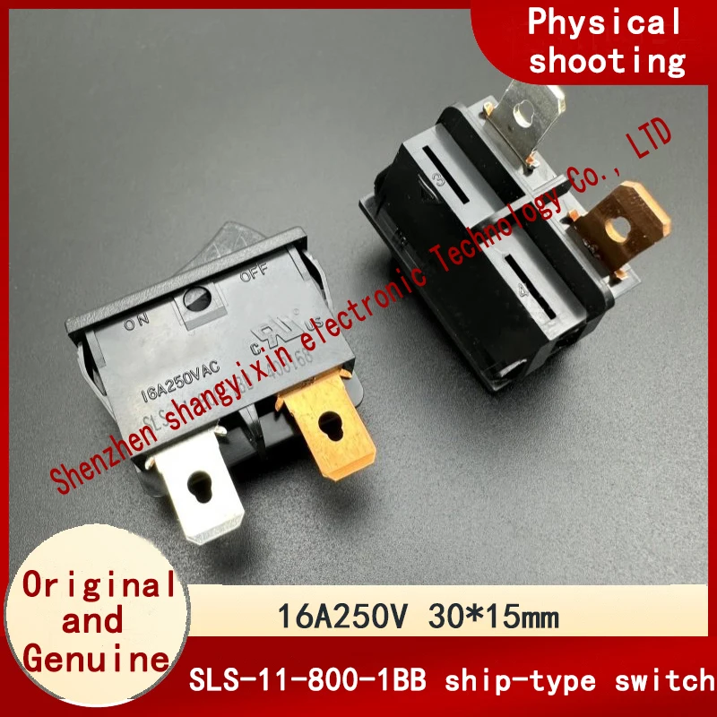 

Выключатель рычажного типа SLS-11-800-1BB с 2 контактами и 2 положениями, 16А, 250В, 30*15мм