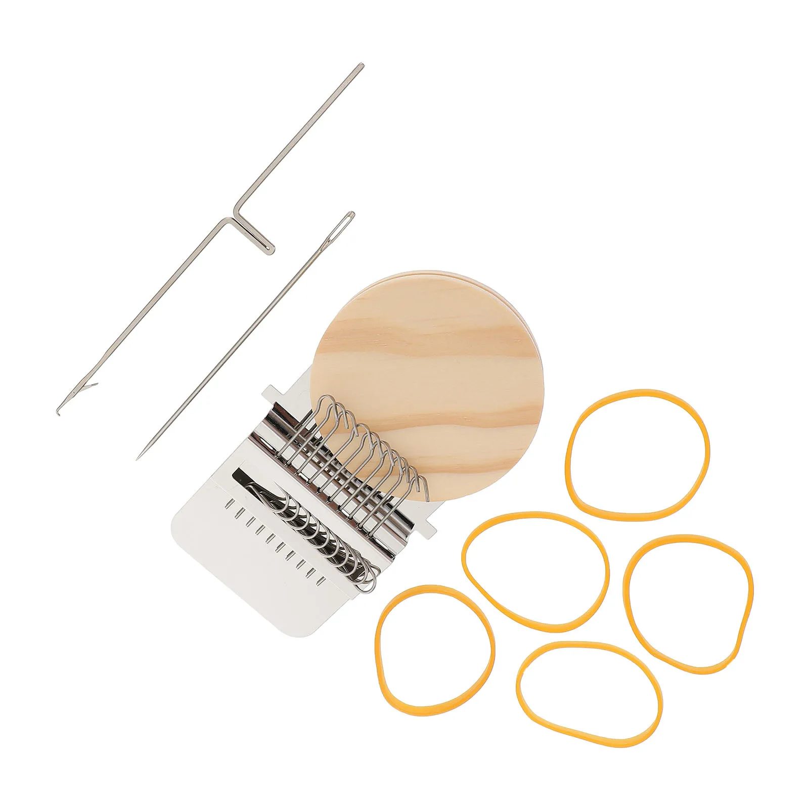

1Set Mini Weaving Loom Functional Weaving Loom Wooden for DIY Woolen Yarn Crafts Knitting Supplies for Home Handicrafts