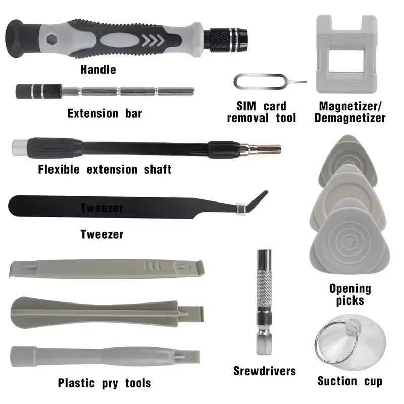 Mini Magnetic Precision Screwdriver Kit 115‑in‑1, Portable Repair Tools for Phone Laptop PC MacBook & Household Use view 2