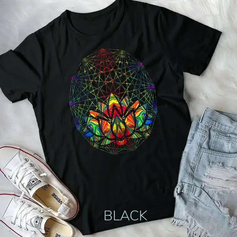 Sacred Geometry Chakra Om Namaste Meditation Spirituality Unisex T shirt