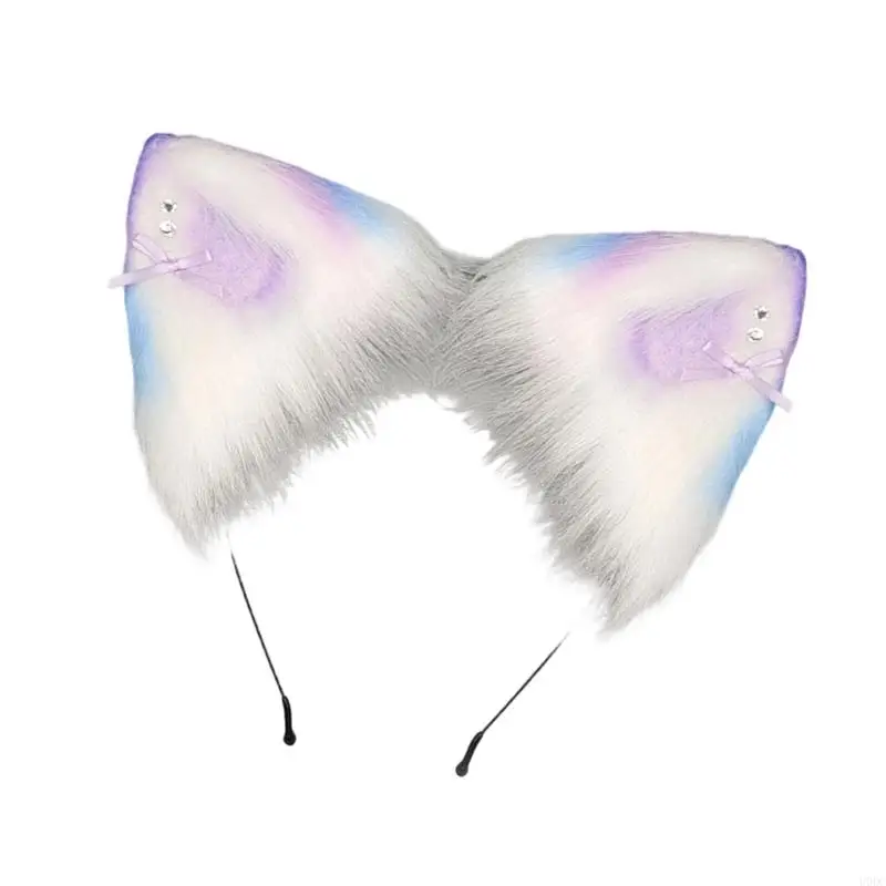 Serre-tête avec oreilles chat doux, bandeau doux pour femmes enfants, Costume fête, usage quotidien, Y166