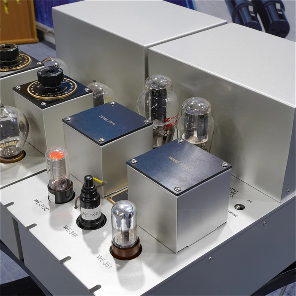 Linha de cópia magnética WE-44 + WE-20B/(LM-44/LM-20B chamada por linha magnética) pré-amplificador de tubo de vácuo fonte de alimentação dividida