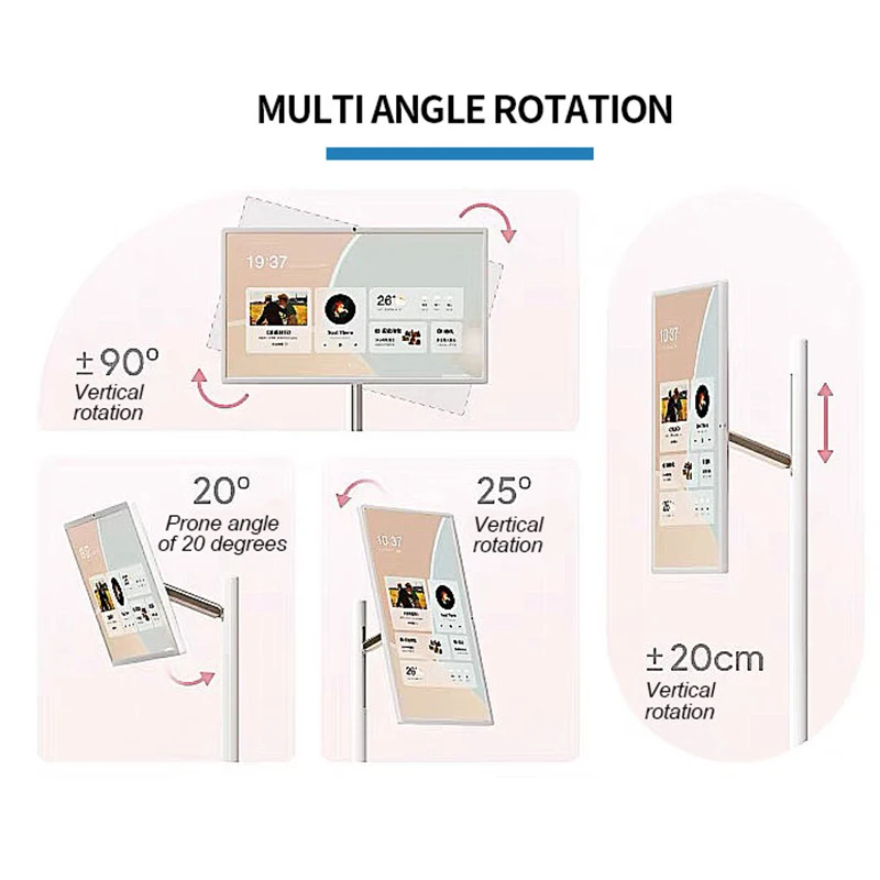 2025 تلفزيون LG الذكي المحمول 4K مقاس 32 بوصة - شاشة عرض لاسلكية تفاعلية تعمل باللمس مع ترقية 8K