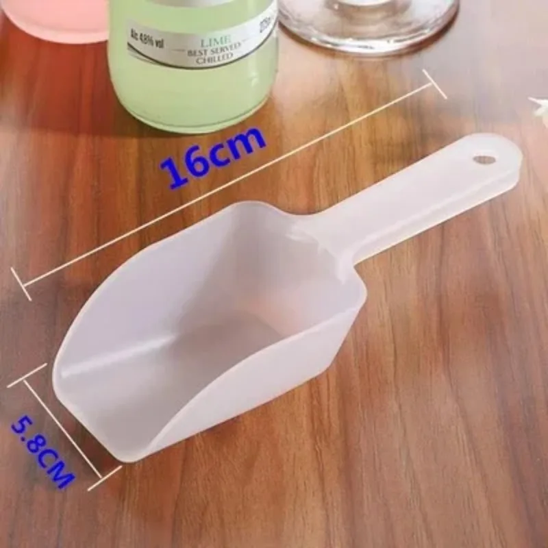 

1/5Pcs Mini Plastic Ice Shovel Kitchen Flour Food Candy Ice Cream Scoop Measuring Shovels Party Tools