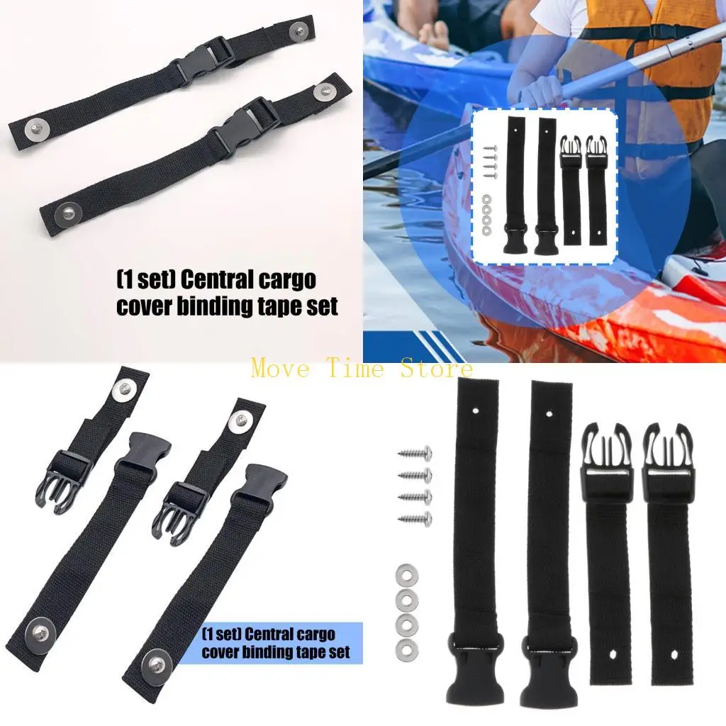 

92ME Nylon Kayak Center Consoles Strap Replacement Hatches Lid Mount Fixing Webbing Quickly Release Moving Strap Enduring