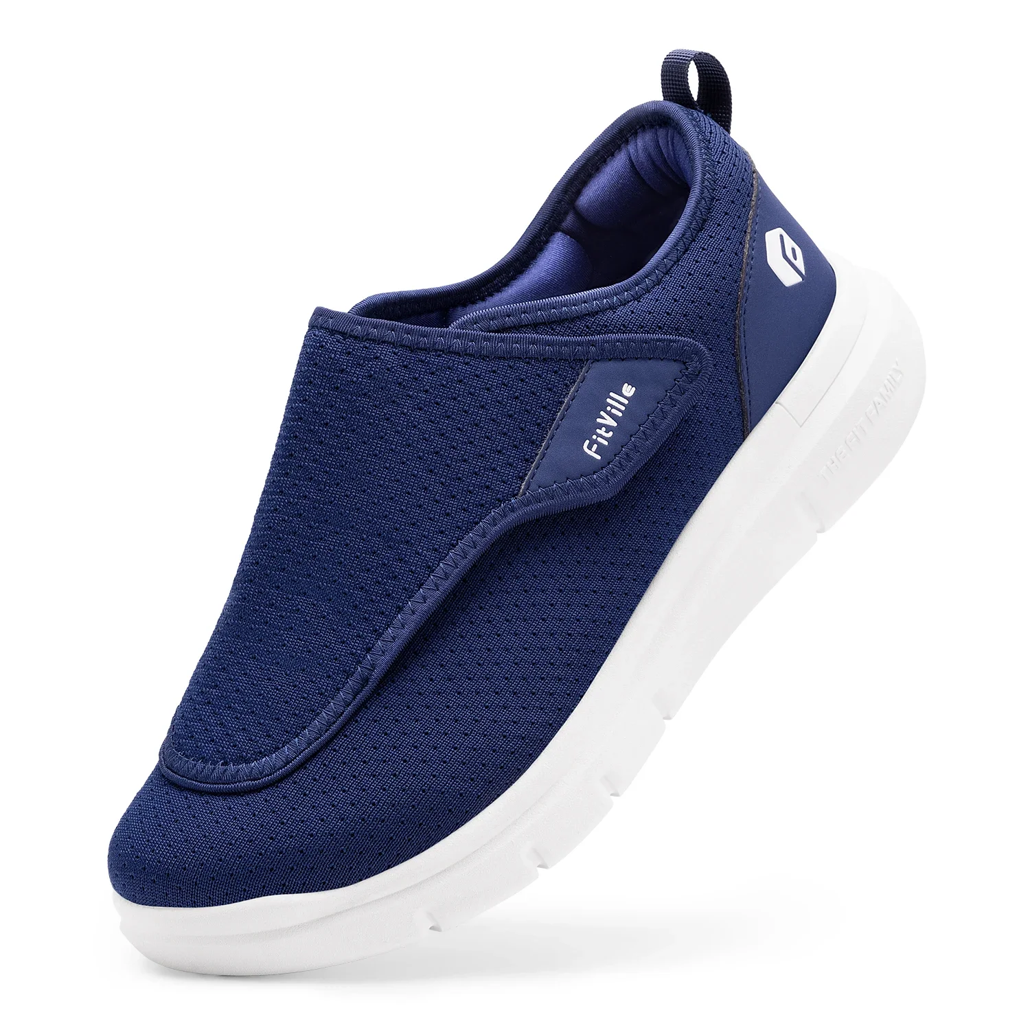 FitVille Wide 2E Diabetiker-Schuhe für Herren, für ältere Menschen, orthopädische Schuhe für geschwollene Füße, verstellbarer Gehschuh, Schmerzlinderung für ältere Menschen. – Detail 16
