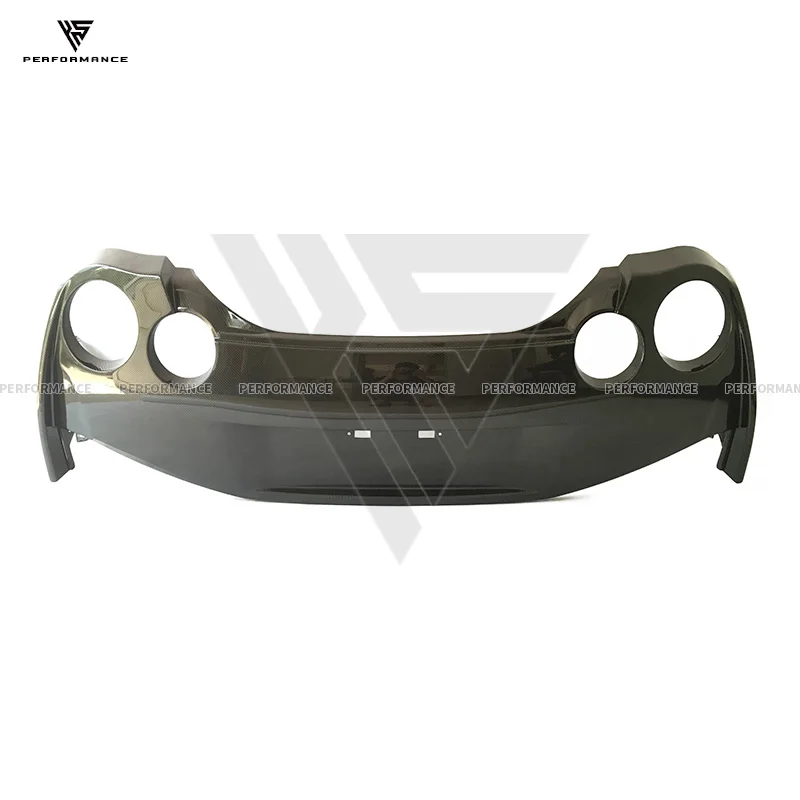 Nismo Style Half Carbon Fiber Car Exterior Parts Rear Bumper With Rear Diffuser For Nissan GTR R35 2008-2016 Carbon Bumper Lip