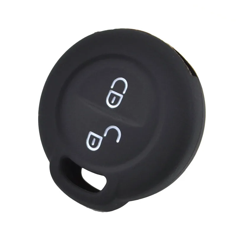 For Benz Smart Forfour City Fortwo Roadster Silicone Remote Key Case Fob Shell Cover Skin Holder 2 Button