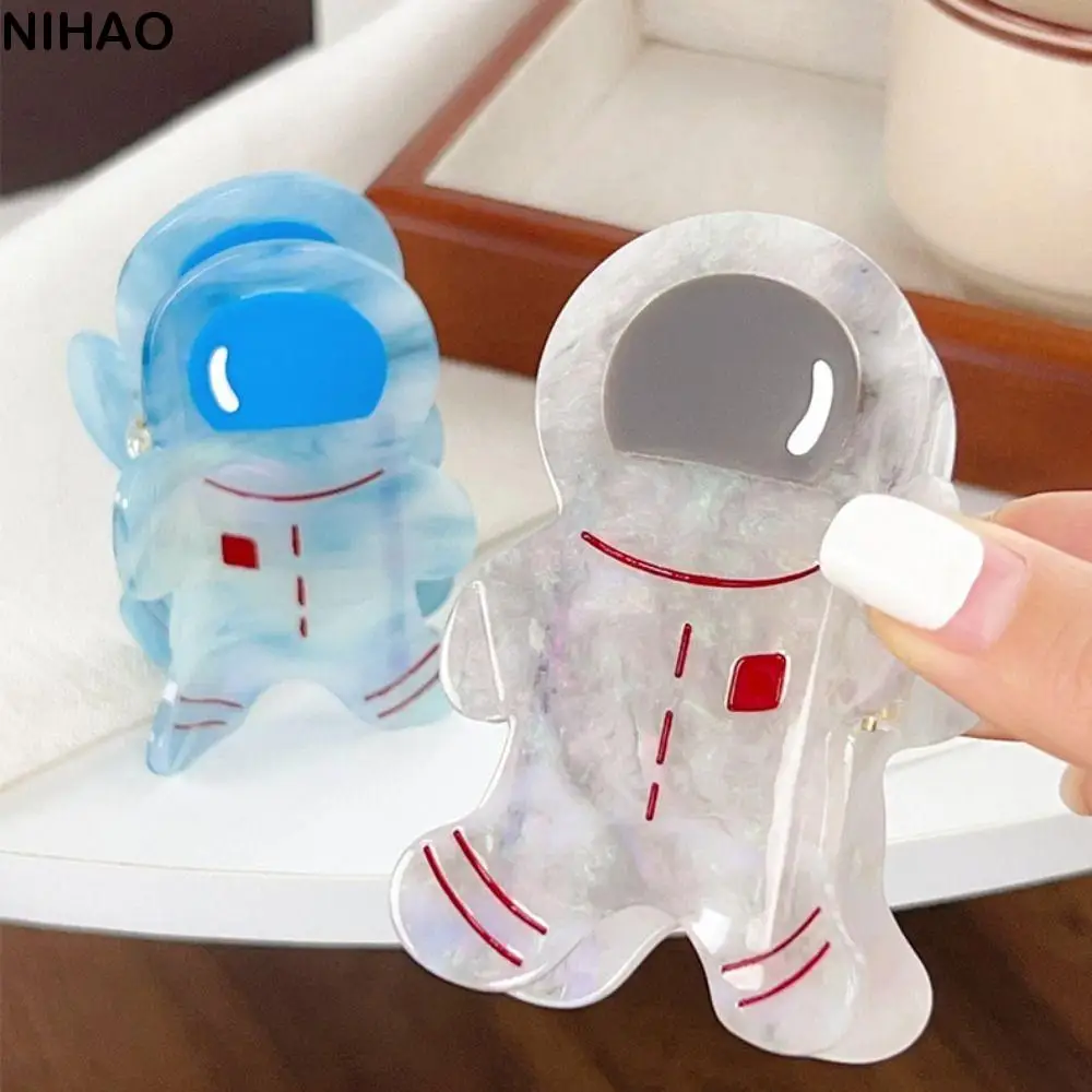 

Personalized Spaceman Astronaut Hair Grab Headwear Hairpin Cartoon Hair Claw Geometry Acrylic Shark Clip Girls