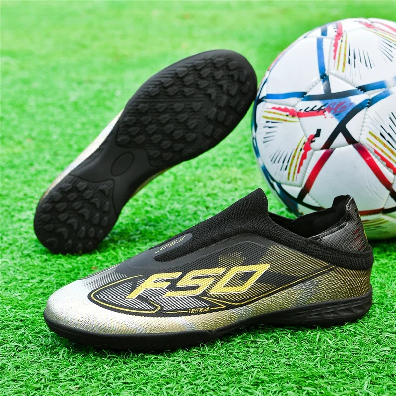 Neue Fußballschuhe für Herren, Sportschuhe, ultraleichte Outdoor-Fußballschuhe, Futsal, rutschfest, hochwertig, hoher Knöchelschutz, atmungsaktiv, für Wettkämpfe geeignet. – Detail 22