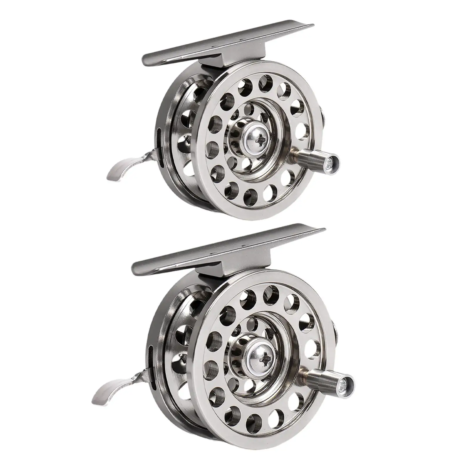 Fly Fishing Reel Aluminum Alloy Labor Saving Sturdy Tackle Gear Right Handed for Fresh or Water Fishermen Outdoor Spring Winter