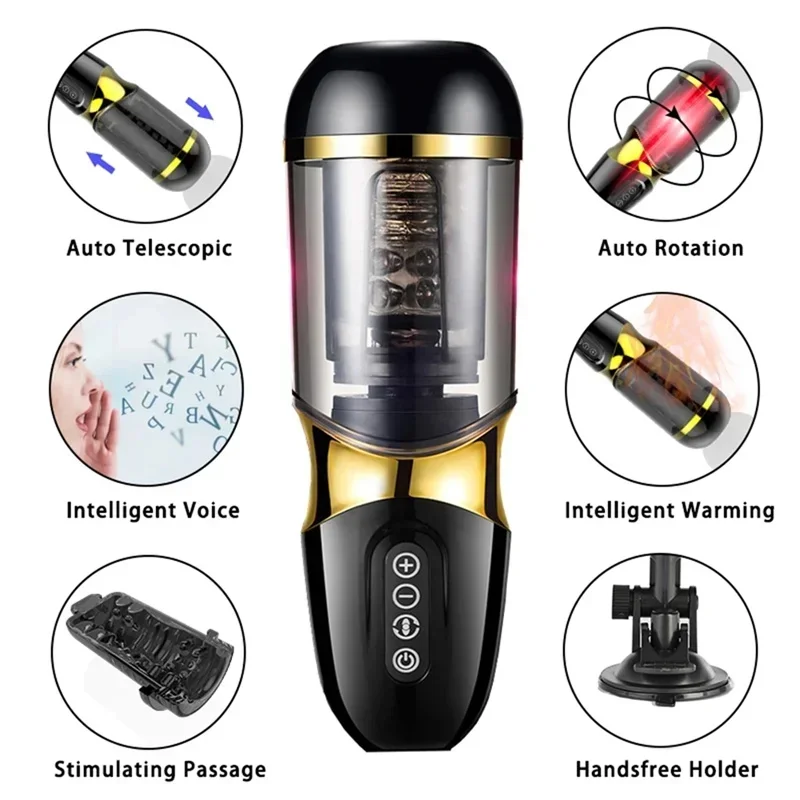 Men's Vibrator Men's Electric Masturbator Lipstick Vibrating Adults Only Toys For Men Industrial Vagina Male Masturbate Toys