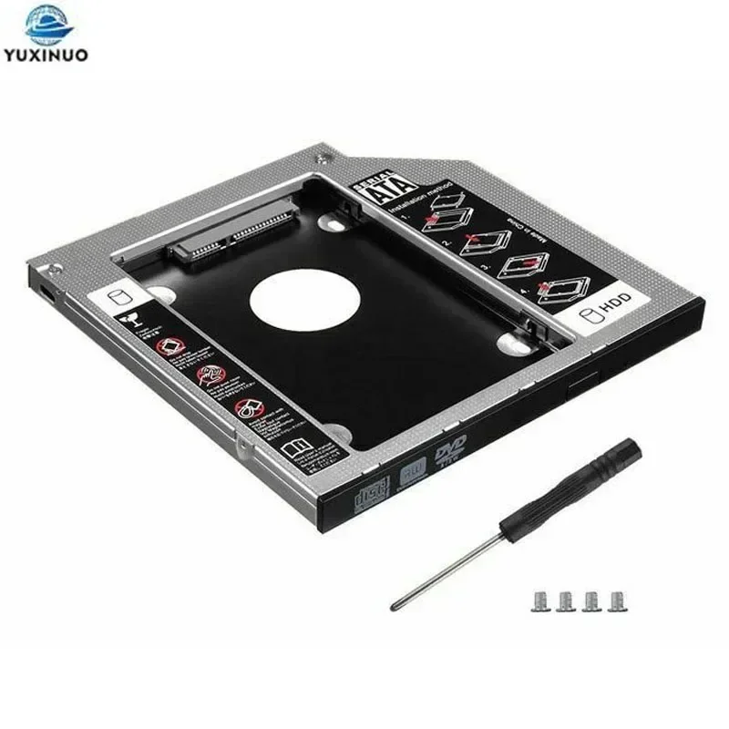 2nd HDD Caddy Optibay 9.5mm 12.7mm SATA 3.0 III 2.5