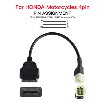 適用於 KTM 摩托車的 OBD2 連接器,6 針,也適用於 Yamaha/Honda/Harley/Ducati/Kawasaki 等品牌,用於 OBD 汽車工具延長線 10 最佳銷售 診斷摩托車 - №10