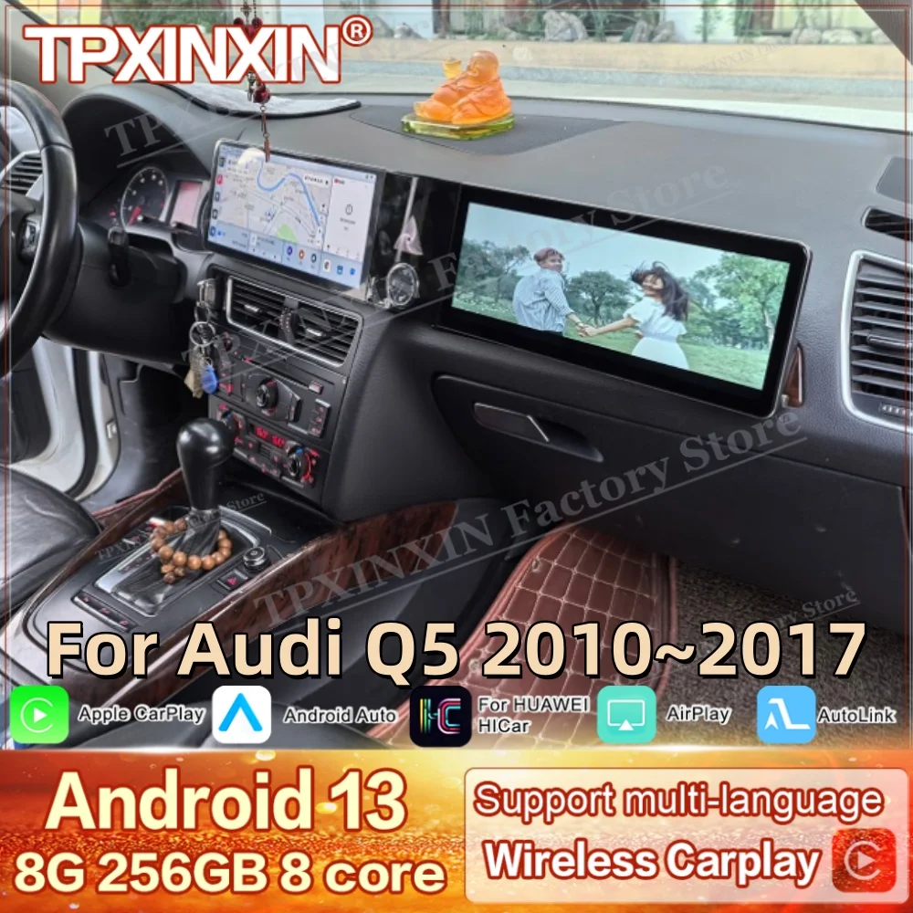 

8-Core Dual Screen Interaction For Audi Q5 2010~2017 Android Auto Multimedia GPS Navigation Car Radio Stereo Receiver Head Unit