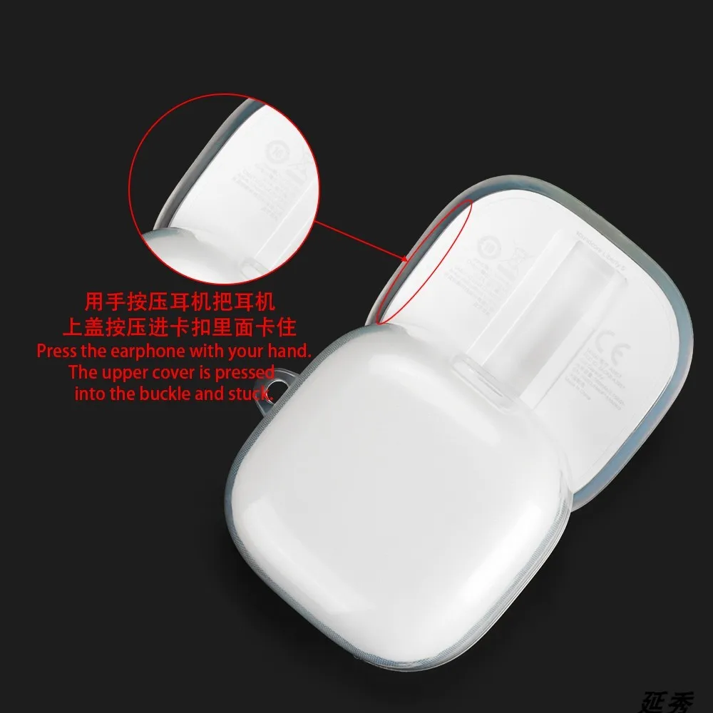 for Anker Soundcore Liberty 5 Case Protective Transparent Clear