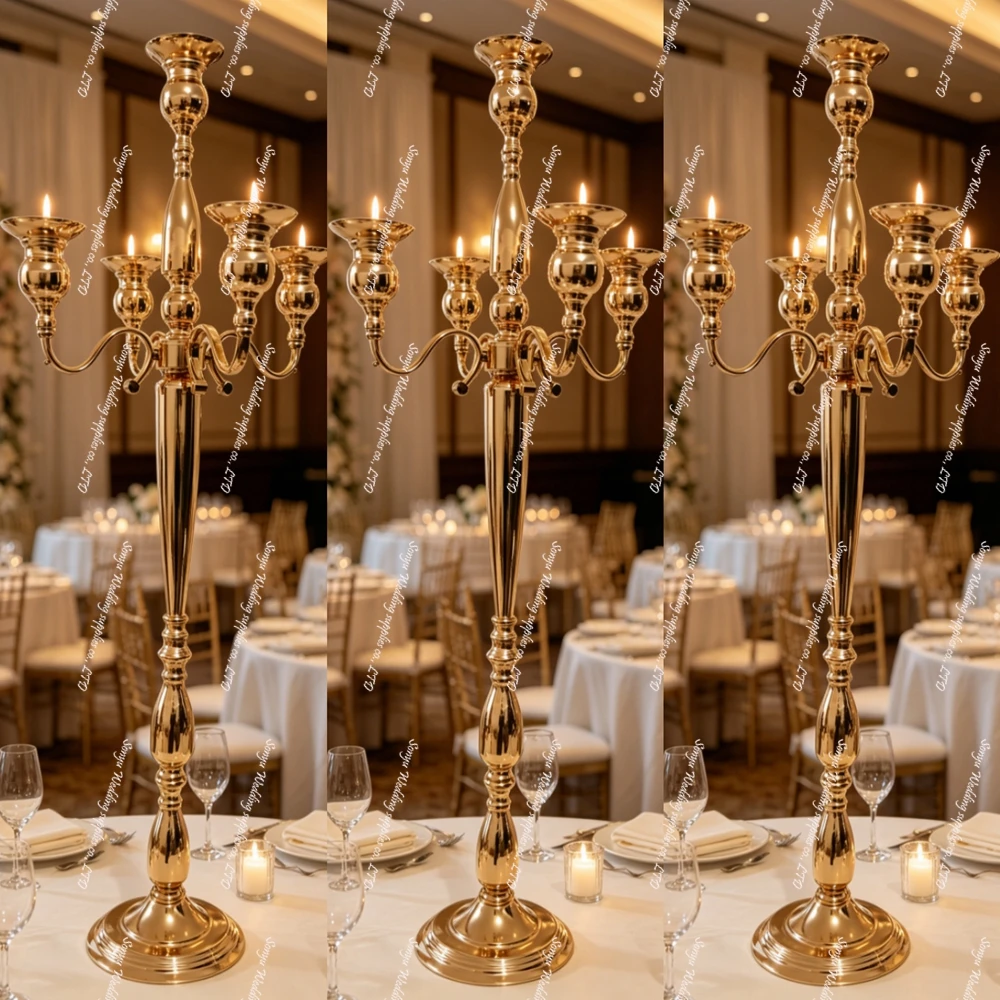 

10pcs Wedding Centerpiece Stands white/black/sliver/Gold Crystal Flower Stand Wedding Table Centerpiece