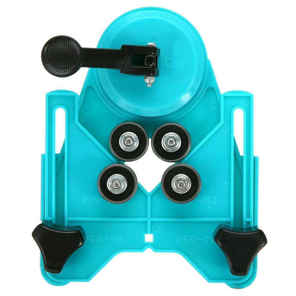 Adjustable 4-83 mm Ceramic Porcelain Drill Bit Cutter Tile Glass Openings Locator Hole Saw Core Guide With Vacuum Base Sucker