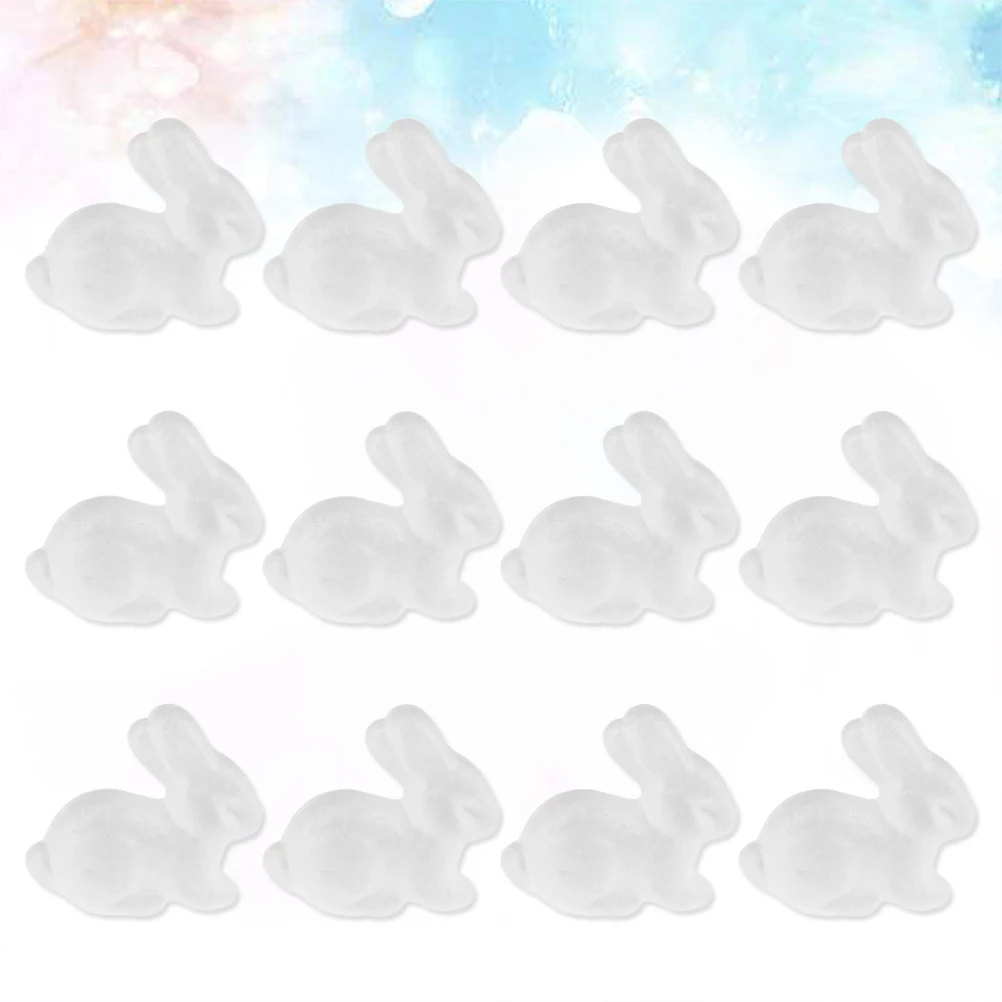 

12pcs 6.5Cm Diy Foam Bunny Craft Ornaments For Handmade Party Decorations Modeling Projects Diy Craft Ball Decorations