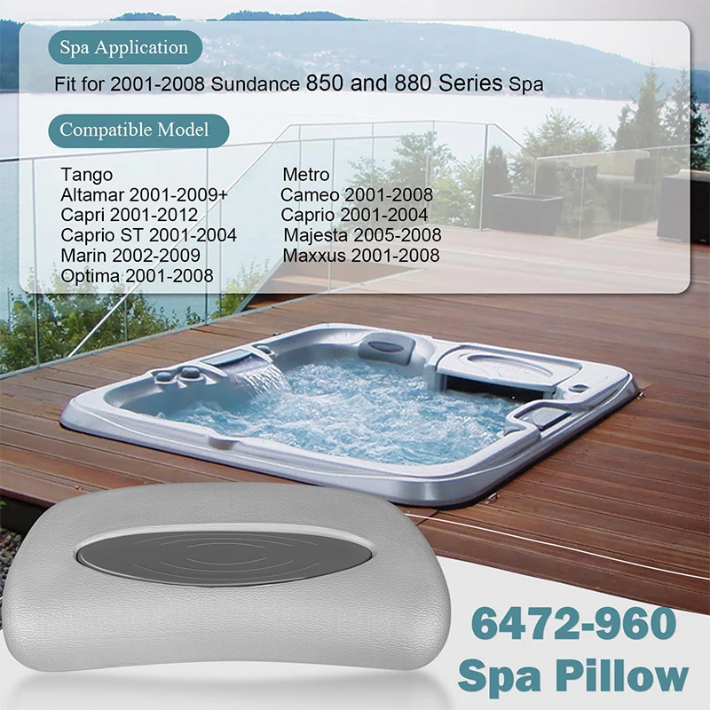 Cover Valet Chevron Spa Pillow with Insert 6472-960, Fit for Sundance 850 and 880 Series Spa(2001-2008) (1-Pack)