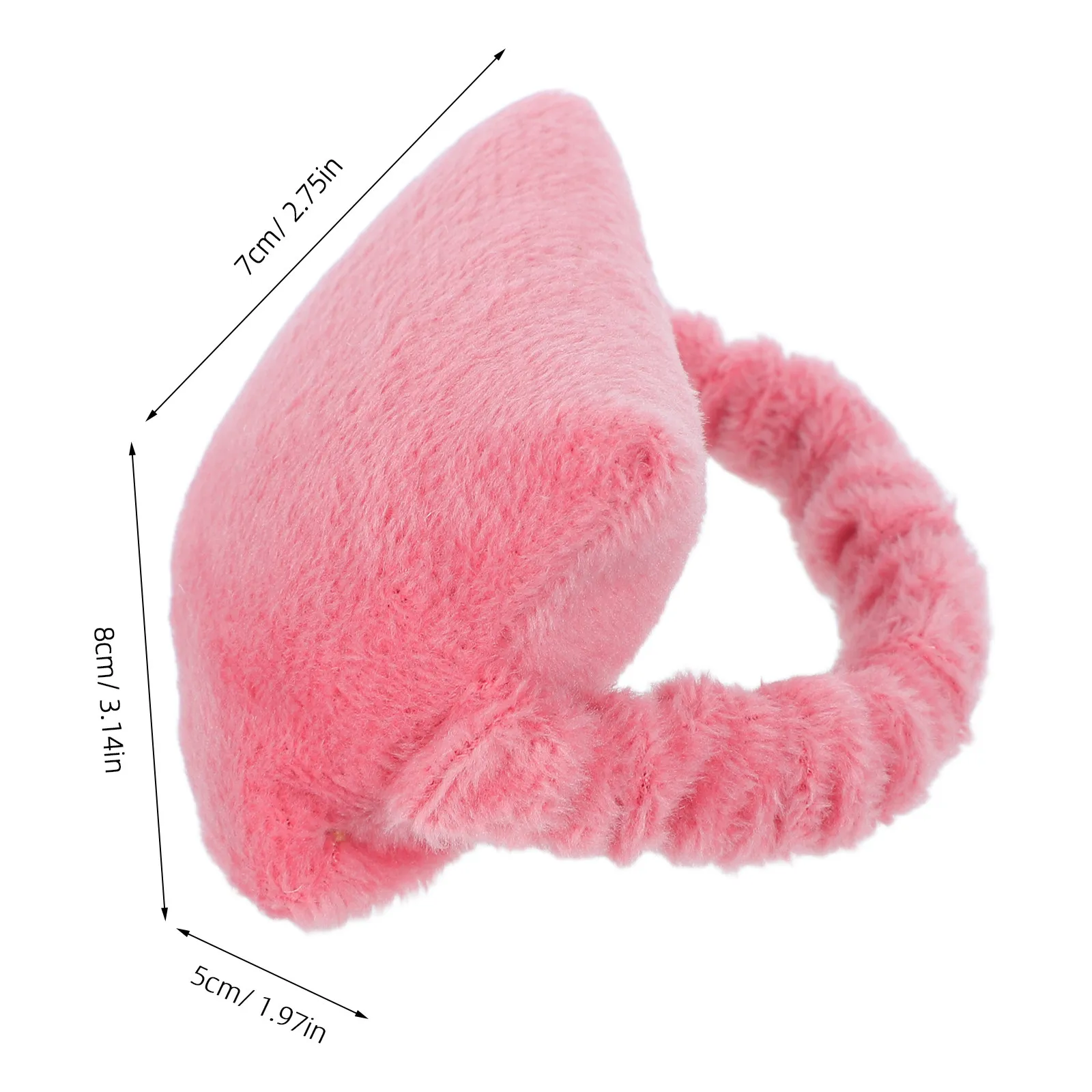 Wearable Mouse Pillow Pink Soft Comfortable Wrist Rest Pad Keyboard Support Wrist Cushion Office Desk Hand Pillow for Computer