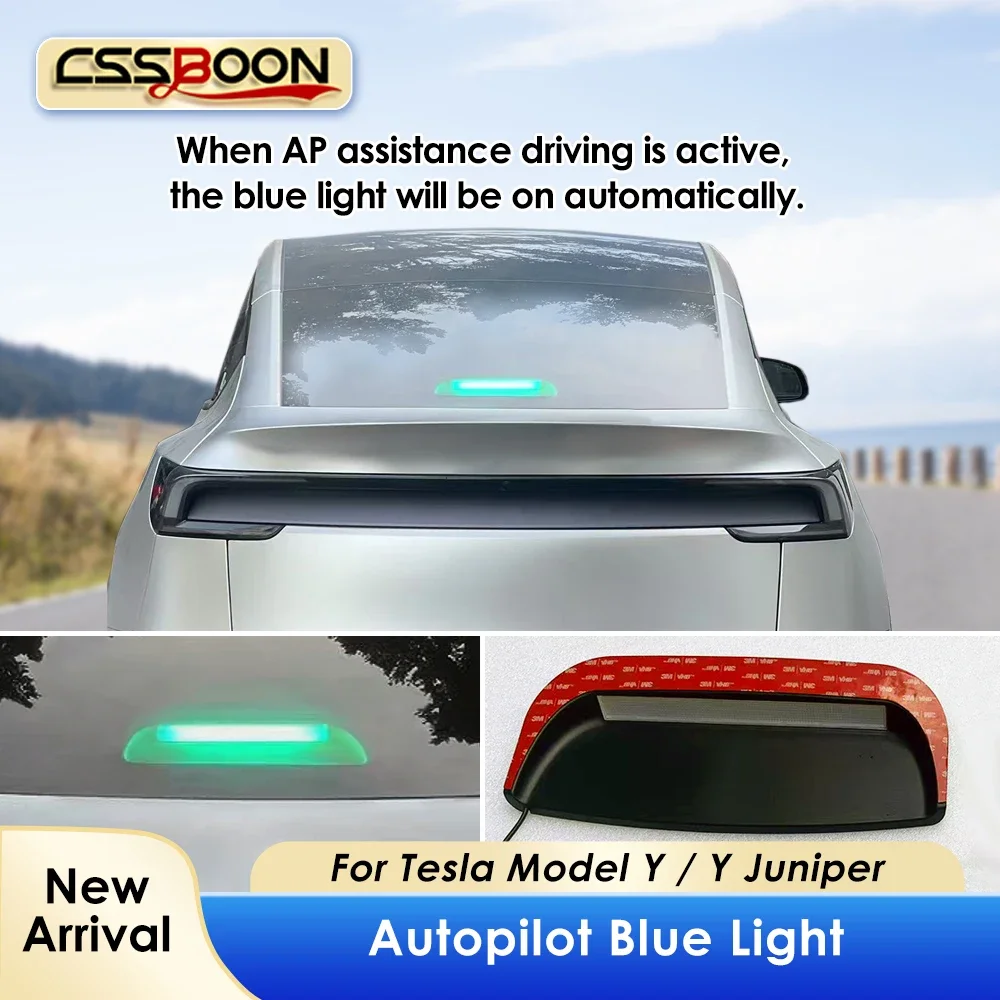 

New Model Y Intelligent Assisted Driving Warning Instrument for Tesla Model Y Juniper Autopilot Blue Caution Light Car Interior