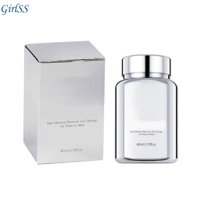 Removedor adesivo para unhas, solução imersão suave para prensar unhas e pontas T4MB