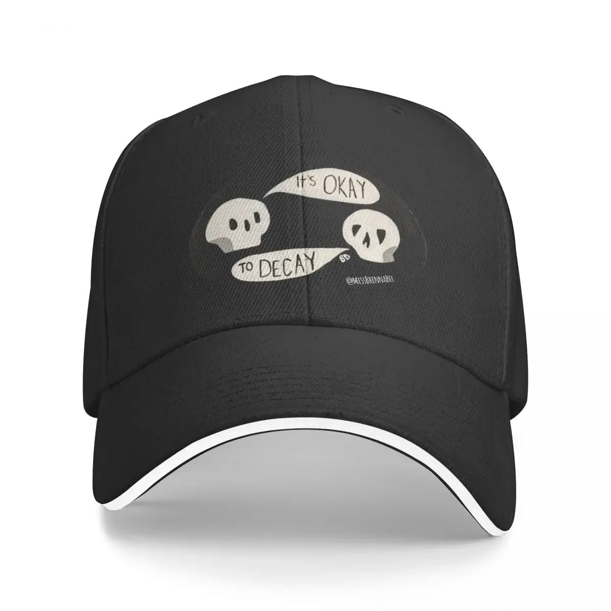 It's Okay to Decay Baseball Cap Hood Wild Ball Hat fishing caps man hiking hat Women Hats Men's