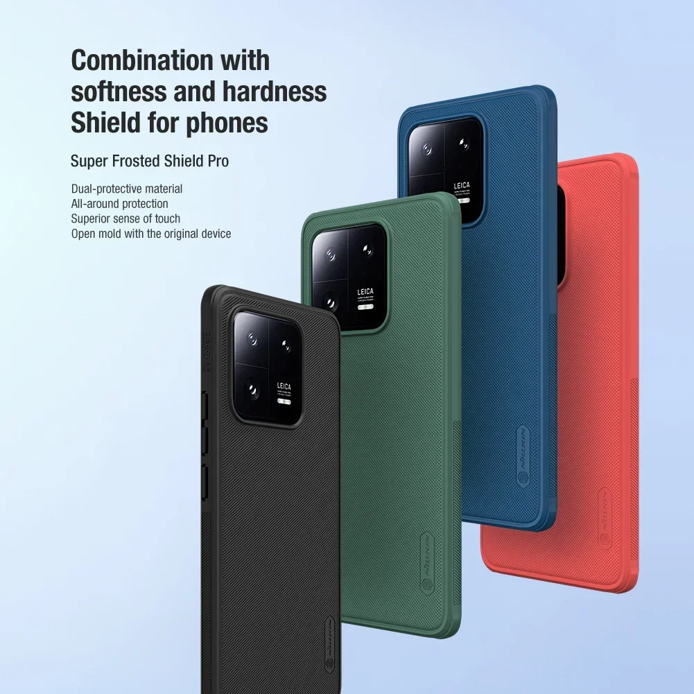 Чехол для телефона Nillkin для Xiaomi 13 Pro/13 Frosted Shield Pro, жесткий защитный чехол из ПК + ТПУ, задняя крышка