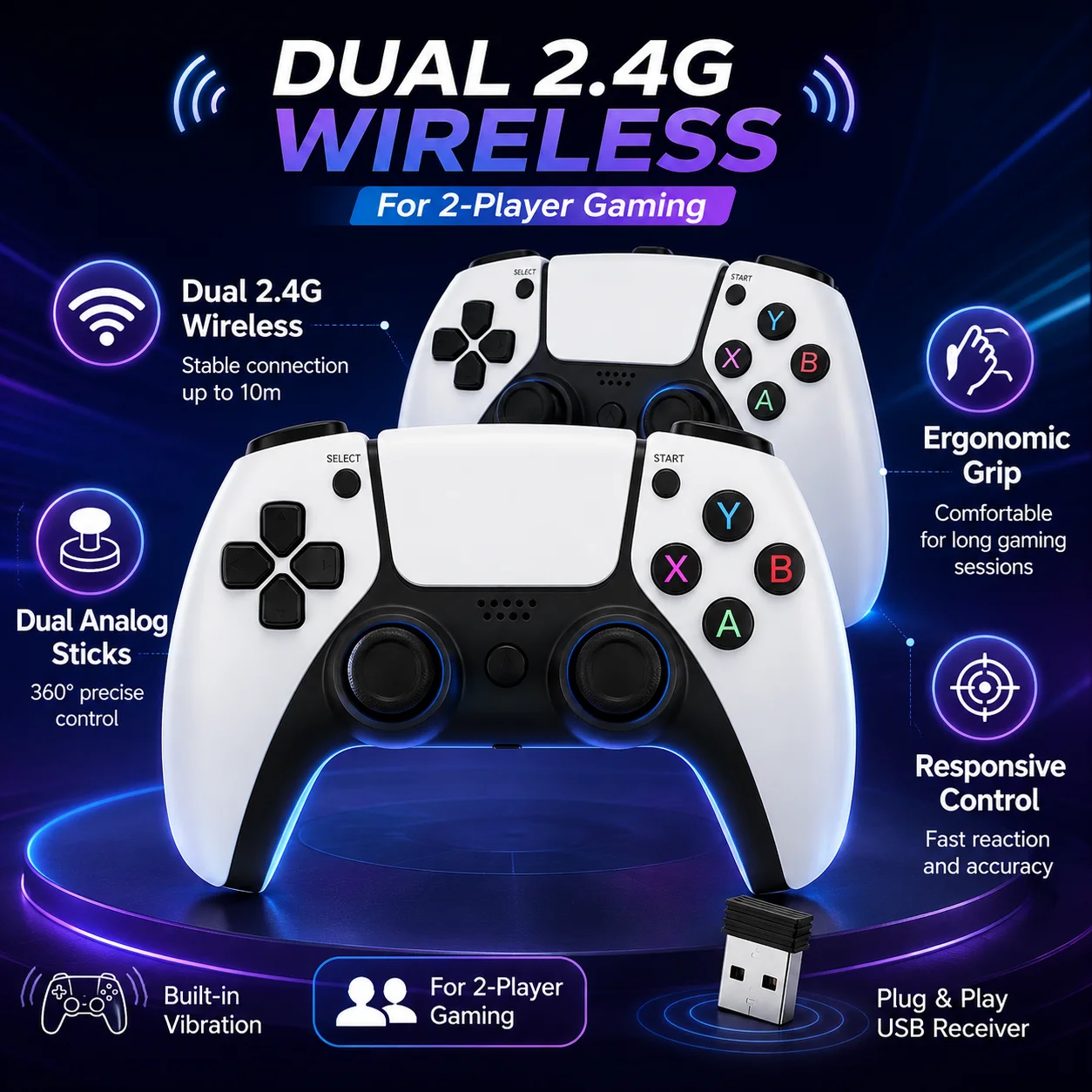 M15 Ultra TV Retro Game Console Plug and Play Built-in 20000+ Classic Games No Need Download System No Extra Setup 28 Emulators